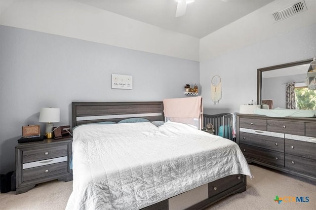713 End O Trl, Harker Heights, TX 76548 - carpeted bedroom featuring vaulted ceiling and a ceiling fan