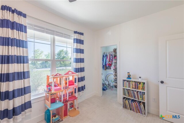 4324 Cedar Creek Rd, Temple, TX 76504 - rec room featuring carpet floors and baseboards