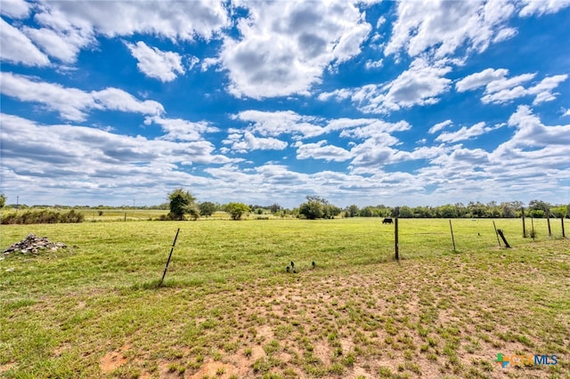 view of yard featuring a rural view