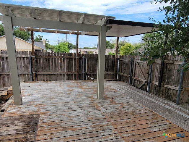 view of deck