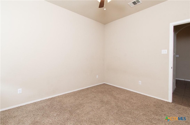 7010 Cokui Dr, Killeen, TX 76542 - carpeted spare room with a ceiling fan and baseboards