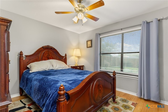 1207 Old Homestead, Seguin, TX 78155 - bedroom featuring light wood-style floors and ceiling fan