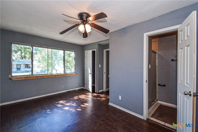 202 Margaret Lee St, Copperas Cove, TX 76522 - empty room featuring wood finished floors, ceiling fan, and a textured ceiling