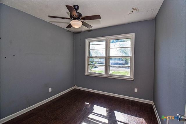 202 Margaret Lee St, Copperas Cove, TX 76522 - empty room with dark wood-style floors and ceiling fan