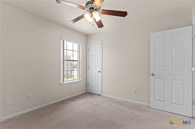 3102 Wisteria Ln, Killeen, TX 76549 - unfurnished bedroom with light colored carpet and ceiling fan