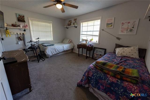 108 Elaine St, Victoria, TX 77904 - bedroom featuring carpet flooring and a ceiling fan