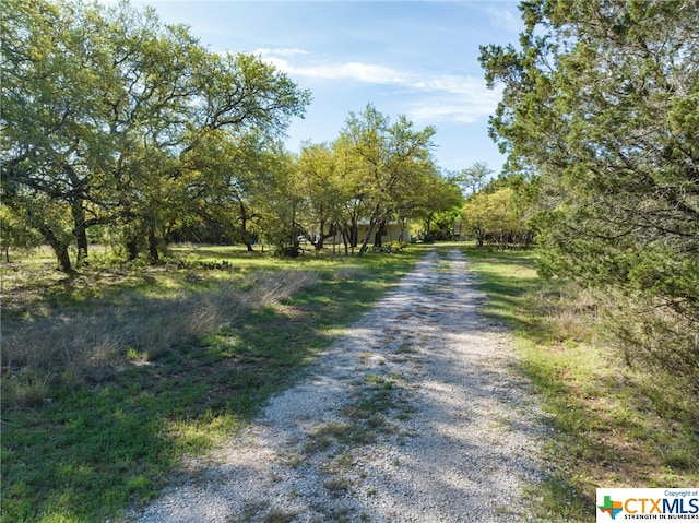 view of street featuring a rural view