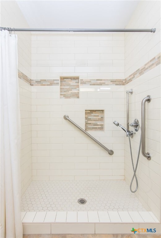 bathroom with walk in shower