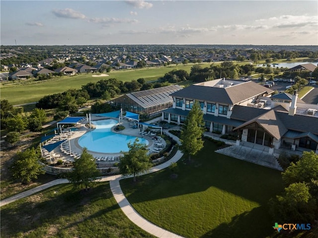 bird's eye view featuring a residential view