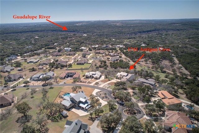 birds eye view of property featuring a residential view