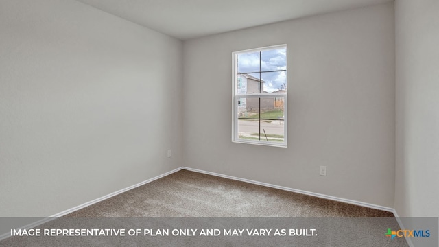 view of carpeted empty room