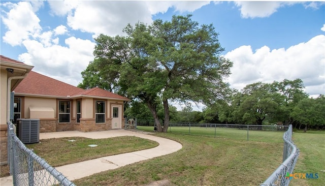 4360 Flint Oak Dr, Belton, TX 76513 - view of yard with central air condition unit and a patio area