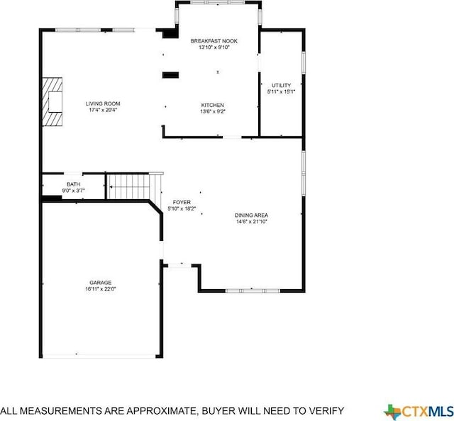 309 Fallen Leaf Ln, Temple, TX 76502 - property floor plan