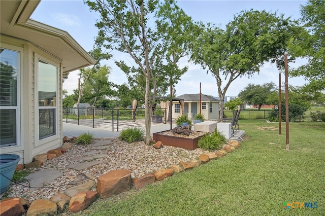 20904 Apache Plum Ln, Pflugerville, TX 78660 - view of yard with an outdoor structure and a patio
