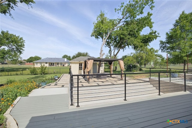 20904 Apache Plum Ln, Pflugerville, TX 78660 - wooden terrace with an outbuilding