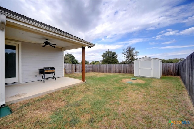 1512 Stonecrest Dr, Granite Shoals, TX 78654 - view of yard with a patio area and a ceiling fan