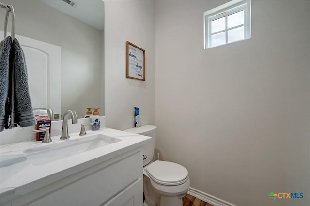 1512 Stonecrest Dr, Granite Shoals, TX 78654 - half bathroom featuring toilet and vanity