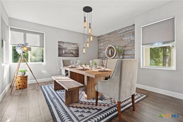 2201 Fuller Ln, Harker Heights, TX 76548 - dining room featuring plenty of natural light and wood finished floors