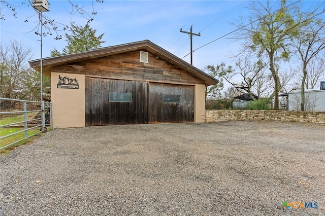 view of outbuilding