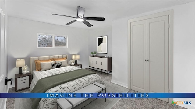 414 Ellis St, Seguin, TX 78155 - bedroom featuring a ceiling fan
