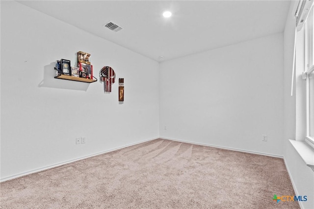 view of carpeted empty room