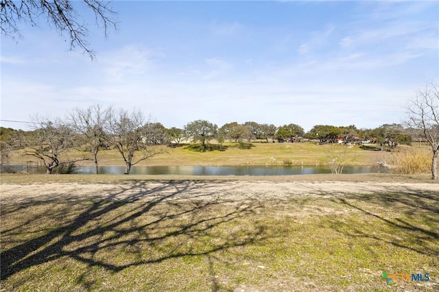 1068 Ranch Road 165, Blanco, TX 78606 - view of green lawn with a water view