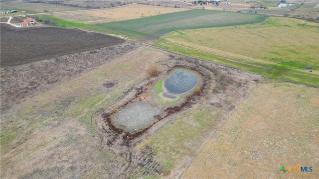 bird's eye view featuring a rural view