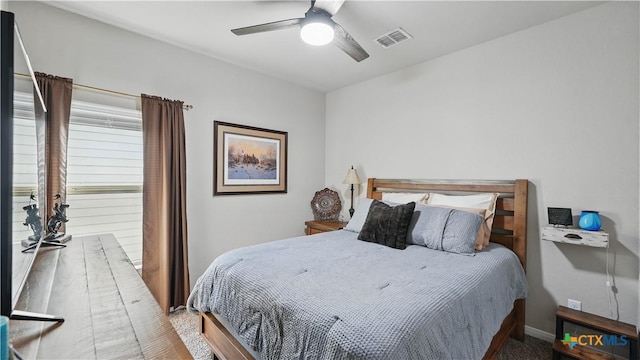 3616 Blue Cloud Dr, New Braunfels, TX 78130 - bedroom featuring carpet floors, ceiling fan, and baseboards