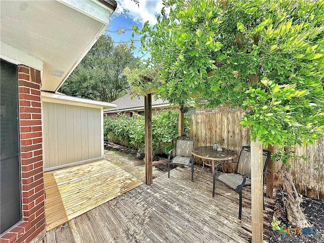 209 Westbrook Dr, Victoria, TX 77904 - deck featuring a fenced backyard