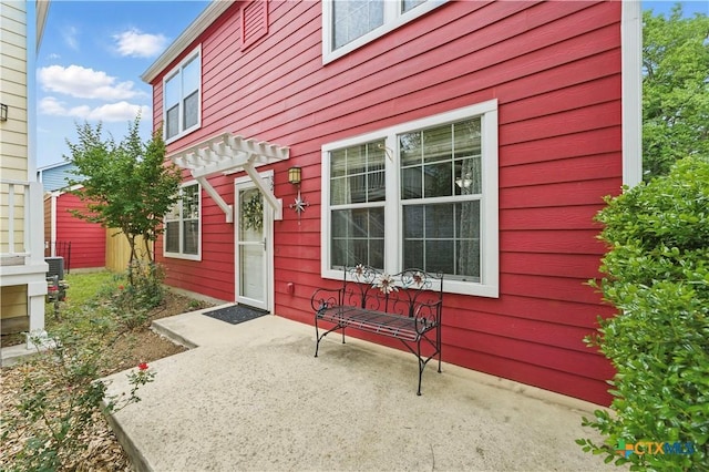 326 Trestle Tree, San Marcos, TX 78666 - doorway to property with a patio area