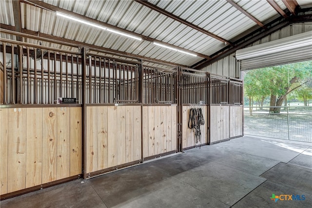 view of horse barn