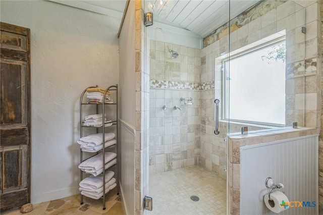 959 Highland Dr, Bandera, TX 78003 - full bath with a stall shower and baseboards