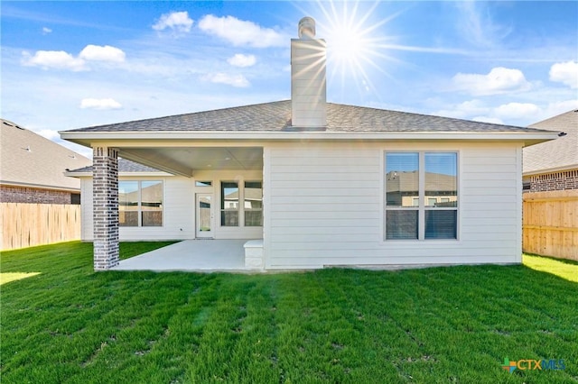 7308 Caladium Dr, Temple, TX 76502 - rear view of house featuring a patio area and a chimney