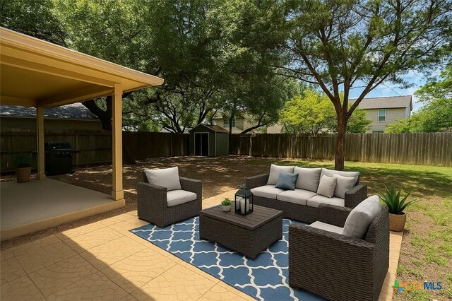 7611 Presidio Crk, Boerne, TX 78015 - bedroom featuring carpet floors and ceiling fan