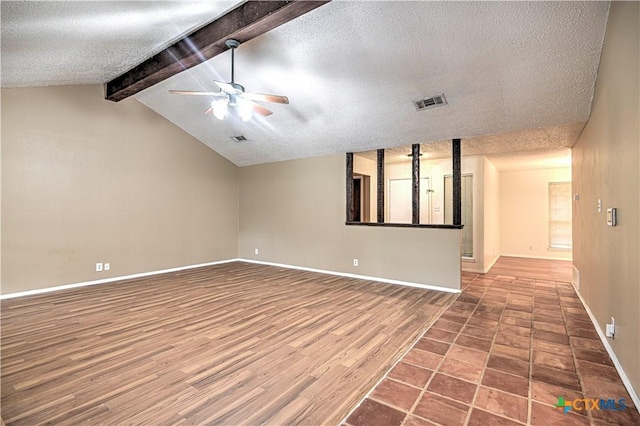 2006 Canyon Creek Dr, Temple, TX 76502 - spare room with a textured ceiling, a ceiling fan, and wood finished floors