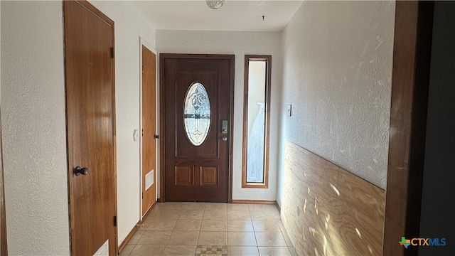 view of tiled foyer