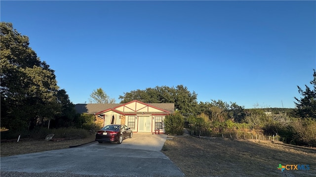 view of front of home