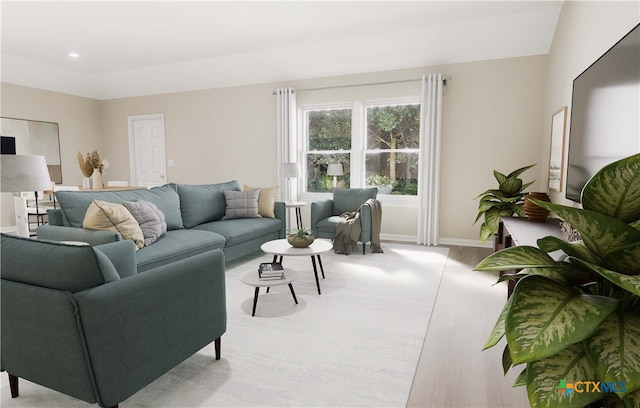 3812 Poteet Ct, Temple, TX 76504 - living area with light wood-style floors and baseboards