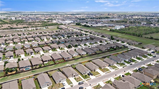 drone / aerial view featuring a residential view