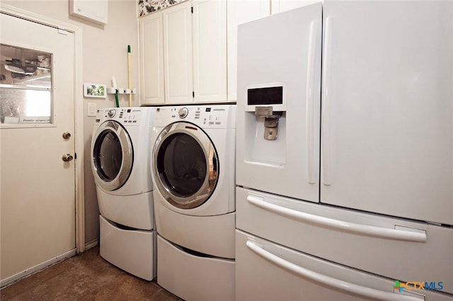 3501 Grizzly Bear Trl, Temple, TX 76502 - washroom with cabinet space and independent washer and dryer