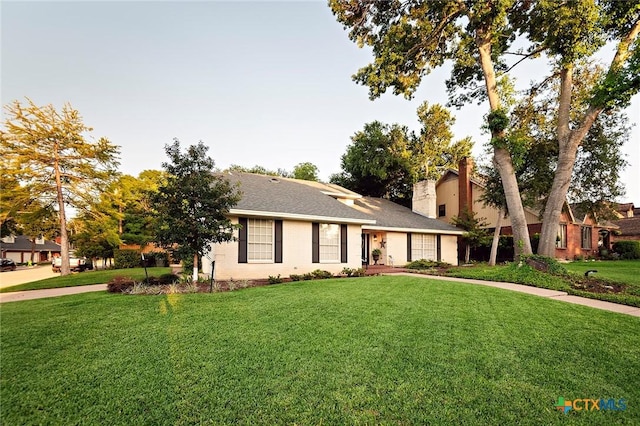 3501 Grizzly Bear Trl, Temple, TX 76502 - ranch-style house featuring a front yard and a chimney