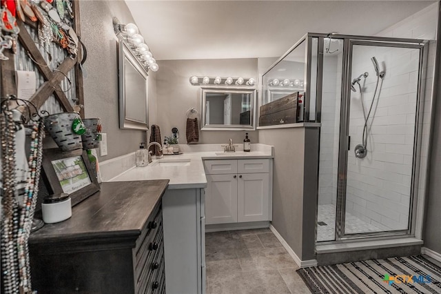 1210 N Milam St, Seguin, TX 78155 - full bathroom with vanity and a shower stall
