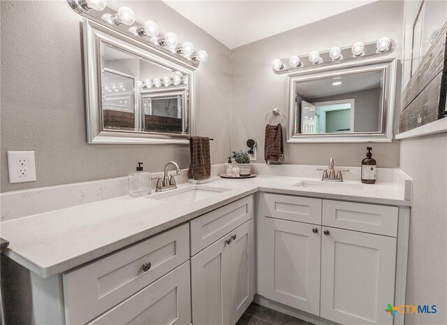 1210 N Milam St, Seguin, TX 78155 - full bathroom with double vanity