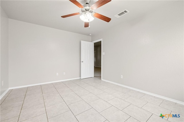503 Chrislyn St, Troy, TX 76579 - unfurnished room featuring a ceiling fan and light tile patterned flooring
