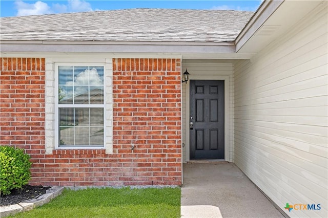 503 Chrislyn St, Troy, TX 76579 - entrance to property with brick siding and roof with shingles