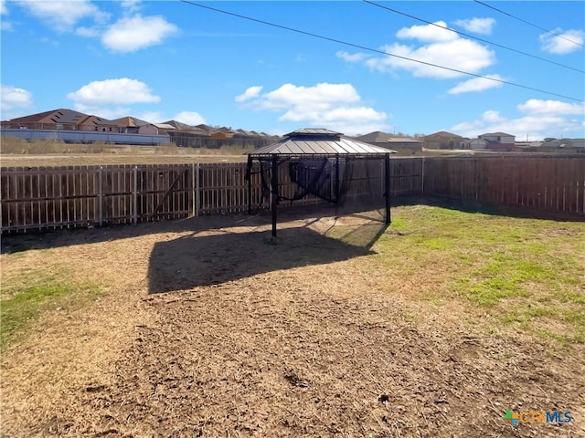 5004 Imperial Eagle Dr, Killeen, TX 76549 - view of yard featuring a gazebo and a fenced backyard