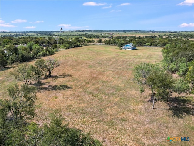 bird's eye view featuring a rural view