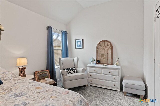 810 Mclaury Cv, Killeen, TX 76542 - bedroom with carpet floors and vaulted ceiling