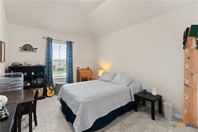 810 Mclaury Cv, Killeen, TX 76542 - bedroom with lofted ceiling and carpet