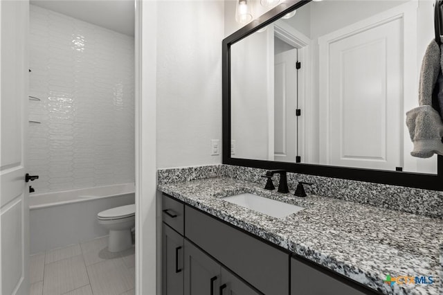 12 Lago Viento Ln, Belton, TX 76513 - full bathroom with toilet, bathing tub / shower combination, and vanity